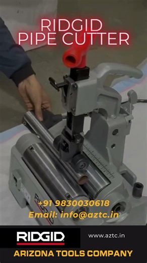 RIDGID Pipe Cutter in Action | Industrial Pipe Cutting Tools | Arizona Tools Company #ridgidtools