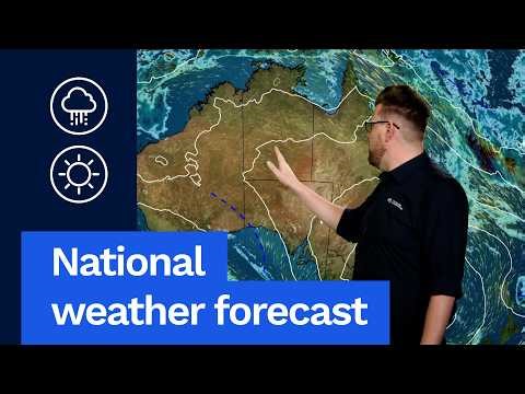 National Weather Forecast: Warm and dry for much of Australia, showers on the east coast