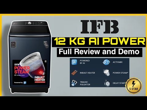 IFB TL 121RB2S 12kg Top Load Washing Machine Demo & Review | Full Detailed Programs & How to Use