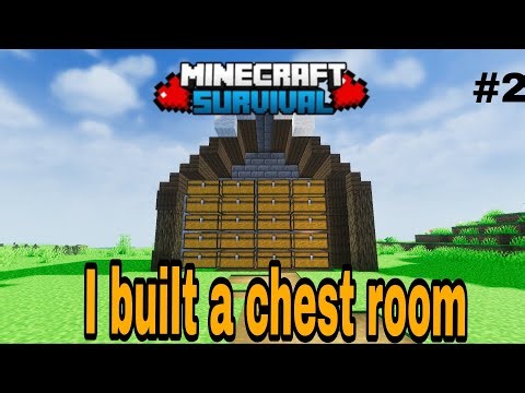 I Built a Secret Chest Room in Minecraft Survival! 🔥⛏️