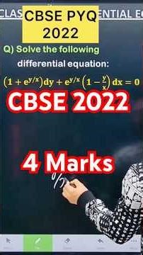 Q) Solve the following differential equation (𝟏+𝐞^(𝐲/𝐱) )𝐝𝐲+𝐞^(𝐲/𝐱) (𝟏−𝐲/𝐱)𝐝𝐱=