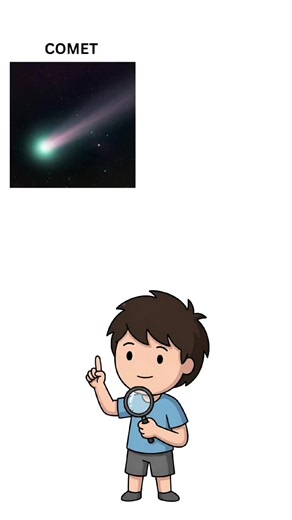what's the difference between a comet and an asteroid? #comet #asteroid #vocabulary #difference #facts