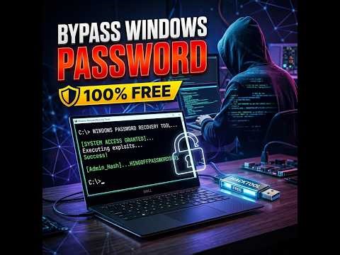 Bypass Windows 10/11 Local Passwords in 5 Minutes! (100% Free - USB Method) 🔑💻
