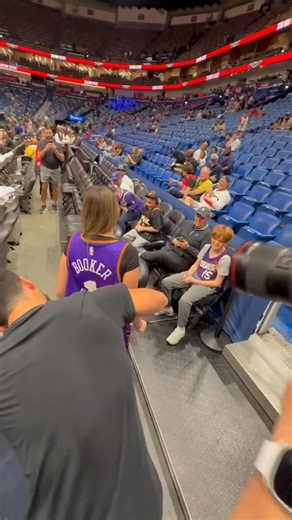 Book taking the time for the fans in New Orleans 🧡 | Phoenix Suns