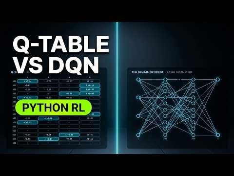 Python Deep Reinforcement Learning for Beginners - From Q-Table to DQN (Gymnasium + SB3)
