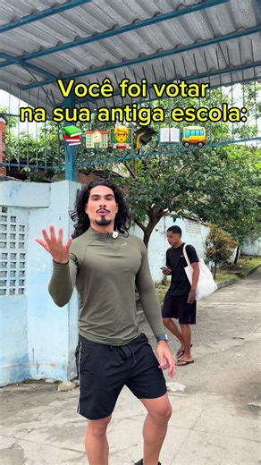 Indo votar na minha antiga escola kkkkk vamos votar!!!!