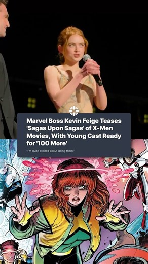 Kevin Feige says the X-Men cast's young age will allow for "100 more" movies. #marvel #xmen #mcu
