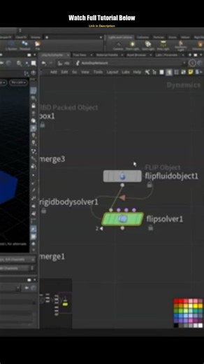 Flip Fluid Feedback Setup - Houdini Tutorial #Shorts