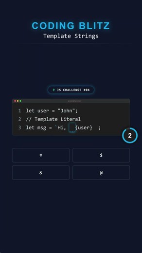 JavaScript Challenge | Template Strings 🤔
