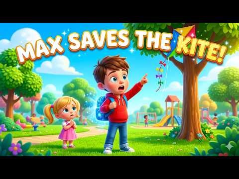 Max Saves the Kite! 🪁 Magic Backpack Adventure | Fun Kids Cartoon Story