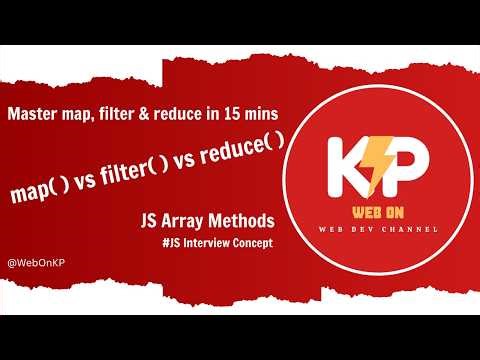Master JS Array Methods map, filter & reduce in 15 mins