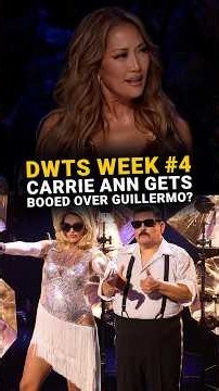 DWTS Week 4: Carrie Ann Gets Booed For Calling Out Guillermo?
