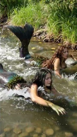 We caught TWO real mermaids at the same time... (they tried to escape)