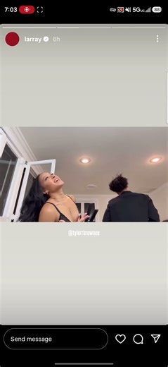 INSTAGRAM STORY: Larray & Tyler (His Sister) Sing "Wildflower" by Billie Eilish
