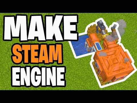 How To Make Steam Engine In Create Mod! - Tutorial
