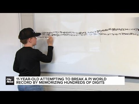 11 year old Hamilton boy can recite hundreds of digits of Pi in just 60 seconds
