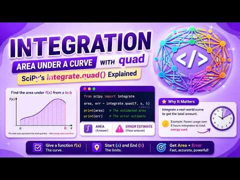SciPy integrate.quad() Explained - Find Area Under a Curve - Numerical Integrati