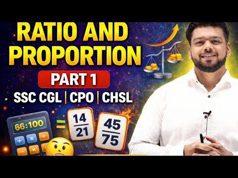 👉 Ratio and Proportion Part 1 🔥 | SSC CGL 2026 | CPO | CHSL | Maths Tricks 😱#ssc #cgl #cpo #gd