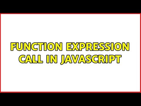Function expression call in JavaScript