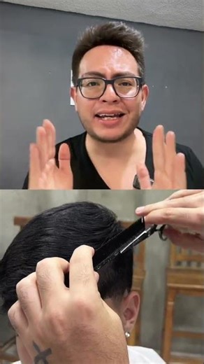 Scissors over comb