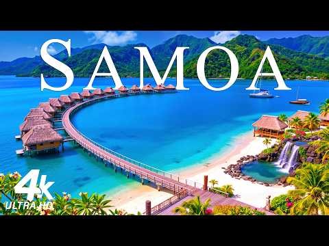 Samoa 4K UHD – Blue Lagoons, To Sua Ocean Trench & South Pacific Paradise | Relaxing Music