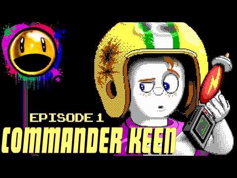 Commander Keen: Marooned on Mars [All Exits and Secret Level Completed]