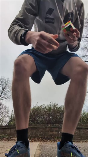 Solving a cube at the highest point in Greater London #cubing #speedcubing #cubestore