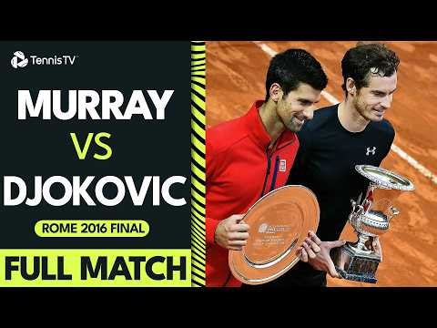 Classic Andy Murray & Novak Djokovic Battle in Rome ⚔️ | 2016 Final FULL MATCH