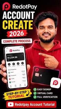 How to Create a RedotPay Account | Complete Step-by-Step Guide 2026 I #redotpay