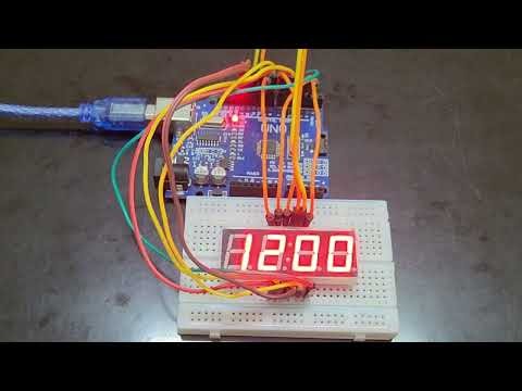 ⏰ How to Make a Digital Clock HH:MM | Arduino UNO + 4-Digit 7-Segment Display