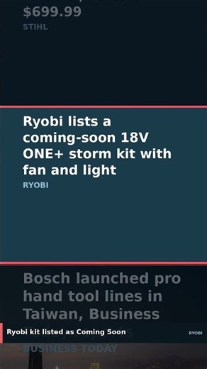 Stihl SFA 120 snow thrower, Ryobi storm kit and Bosch hand tools | Popular in Tools