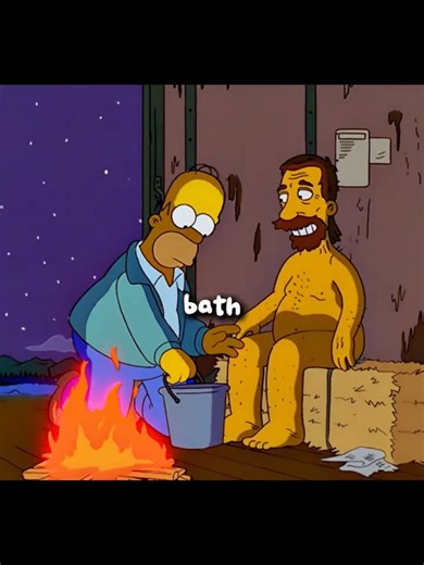 Homer is giving a spongebath #shorts #viral #simpsons #thesimpsons