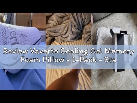 Review Vaverto Cooling Gel Memory Foam Pillow - 1-Pack - Standard Size Bed Pillows For Sleeping - Me