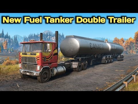 New Fuel Tanker Doubel Trailer In SnowRunner Season 18
