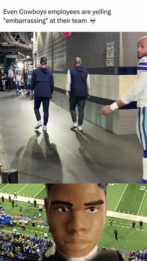 Even Cowboys employees are yelling "embarrassing" at their team 💀