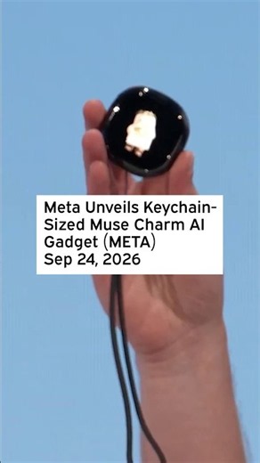 Meta Unveils Keychain-Sized Muse Charm AI Gadget #Meta #META #Muse #MuseCharm #AIAgents #PersonalAI