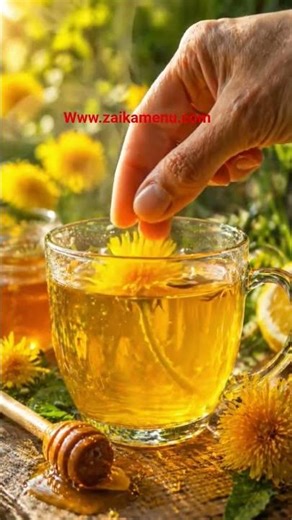 Spring's Wild Gold! 🌼 Best Detox Tea in 10 Mins! ✨ #Short#zaikamenu #detoxdrink#drink#tea