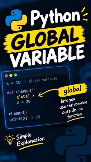 Python global Keyword Explained #cybersecurity #opensource #phishingawareness #cyberawareness #linux