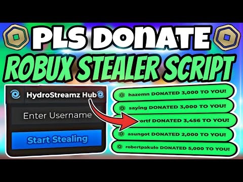 [BEST 🎄] Pls Donate Robux Stealer Script!💸 | NEW UPDATE 2025 | KEYLESS | EASY TO USE | STEAL TO RICH