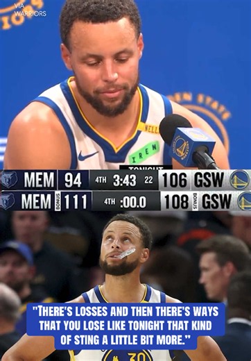 Steph Curry reaction after tough Warriors loss to Grizzlies