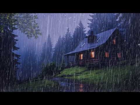 Perfect Rain Sounds For Sleeping - 99% Sleep BETTER - Relaxing Rainstorm Sounds, White Noise, ASMR