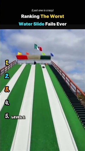 Worst Water Slide Fails Ever 💀 #fails #waterslide #funny