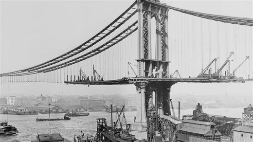 Watch how subway trains made the Manhattan Bridge twist - then New York considered removing it