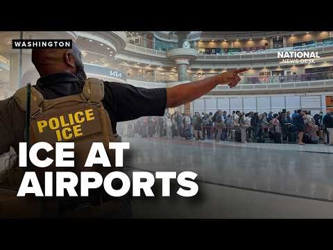 ICE agents deployed to airports as TSA delays surge