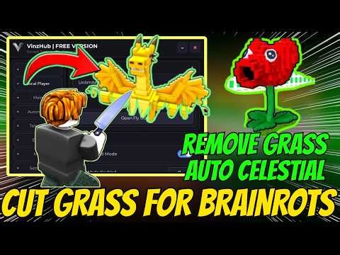 Cut Grass Script Roblox 🌿 Remove Grass + Auto Divine + Fast Farming (KEYLESS)