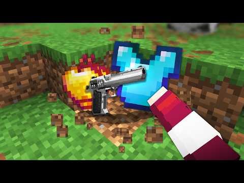 Minecraft, But drops are RANDOM Guns..