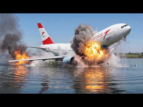 🔴 Boeing 777-300 ENGINE SEPARATION | Emergency Landing at Santorini (Cliff Runway) | X‑Plane 11