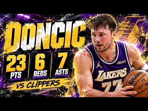 Luka Doncic 23 pts 6 rebs 7 asts vs Clippers 26/27 season