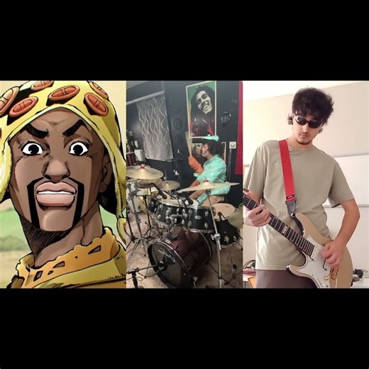 『SPIN』JJBA SBR Opening Guitar and Drum Cover - Part 1