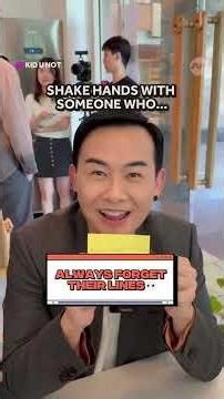 Shake hands with somewho who is ??? #KidUNot edition! #孩是老的辣 #mediacorp